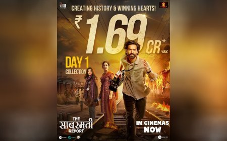 विक्रांत मैसी की 'द साबरमती रिपोर्ट' ने पहले दिन ₹1.69 करोड़ की कमाई, बनी अब तक की सबसे बड़ी ओपनिंग!