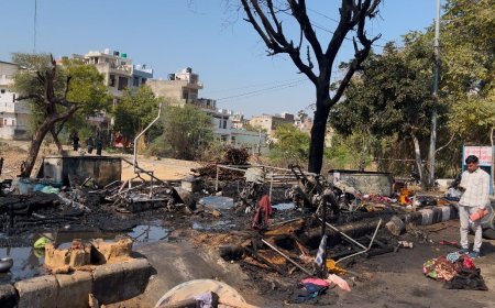 प्रताप नगर में गैस सिलेंडर ब्लास्ट से भीषण आग, घर का सारा सामान जलकर राख